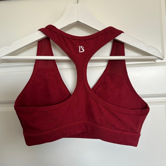 BuffBunny Deep Red Sports Bra - Picture 2 of 3